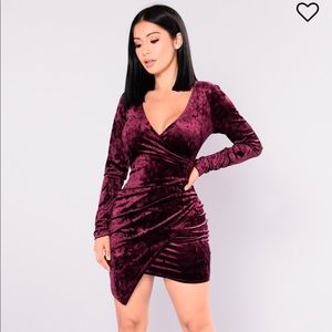Fashion Nova Velvet Dress